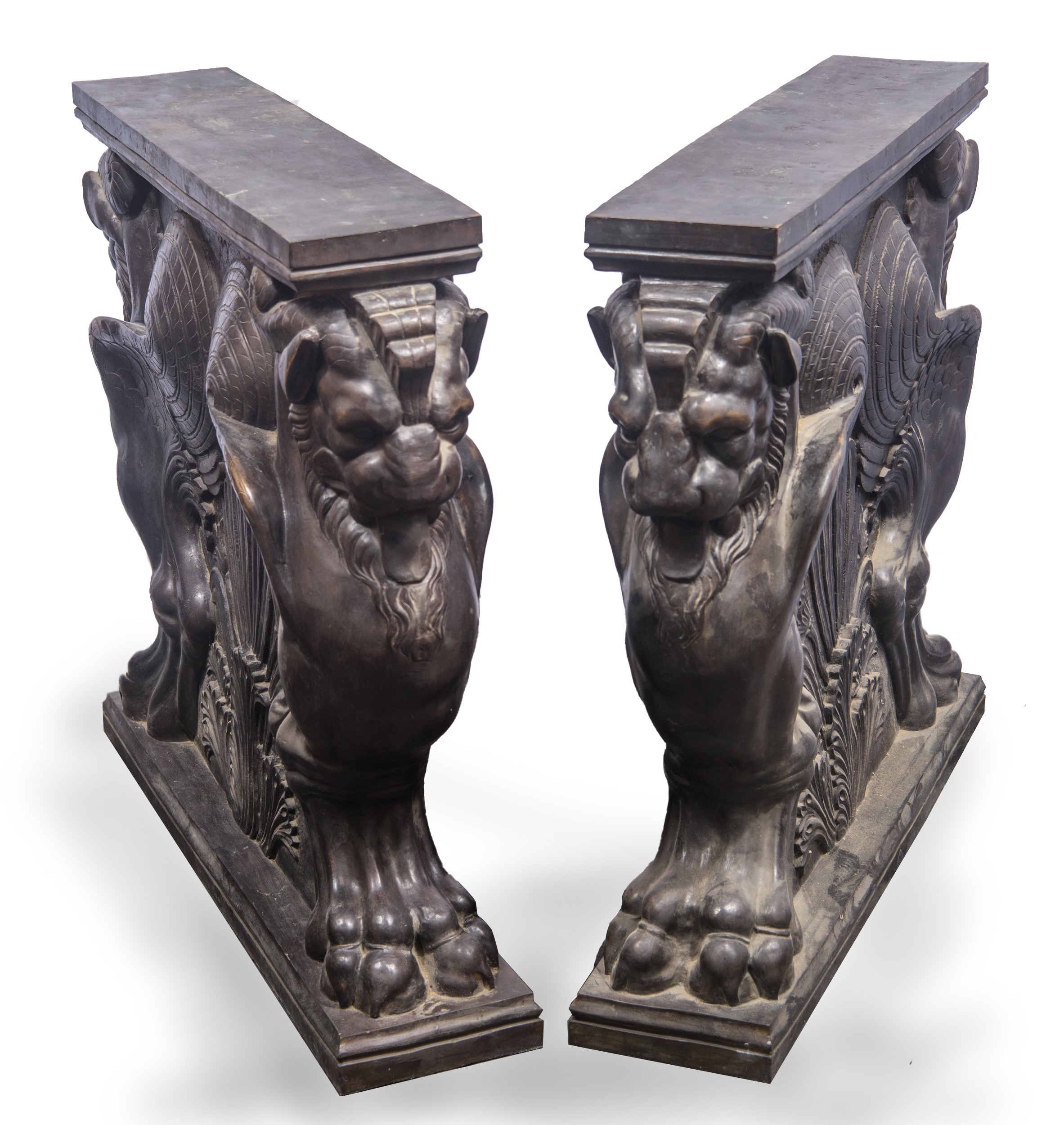 Coppia di monumentali trapezofori