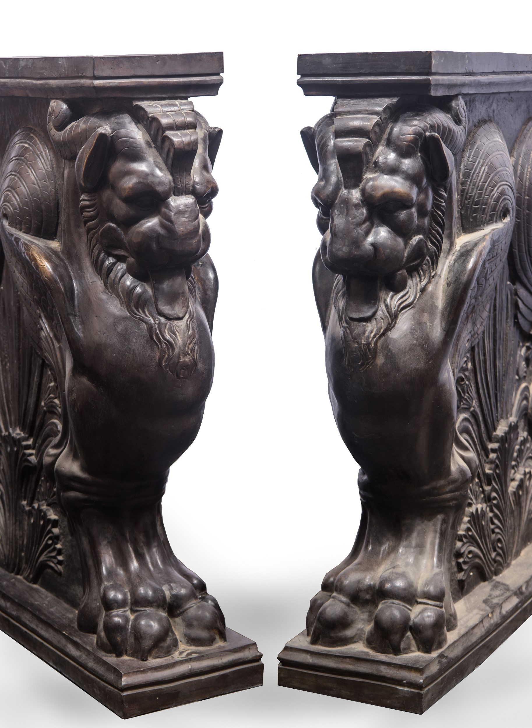 Coppia di monumentali trapezofori