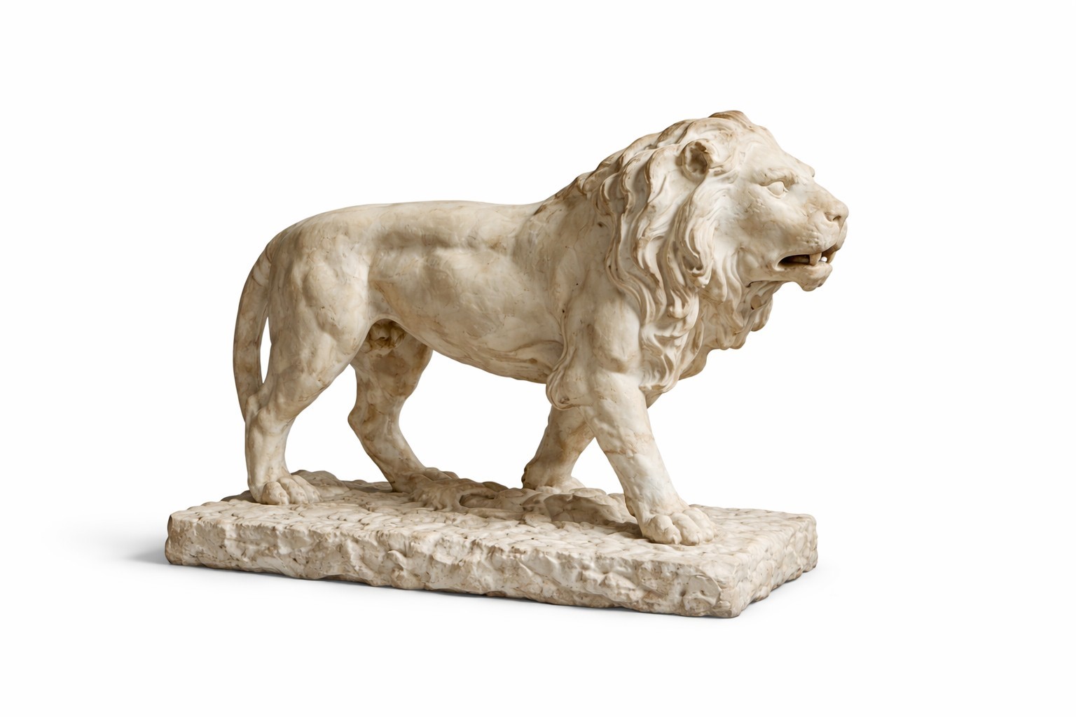 Scultura raffigurante leone