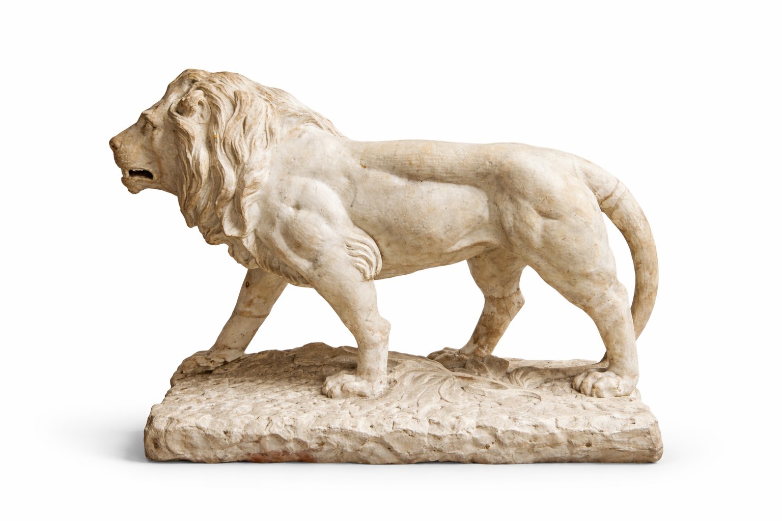 Scultura raffigurante leone