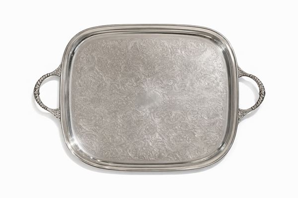 Vassoio in metallo argentato