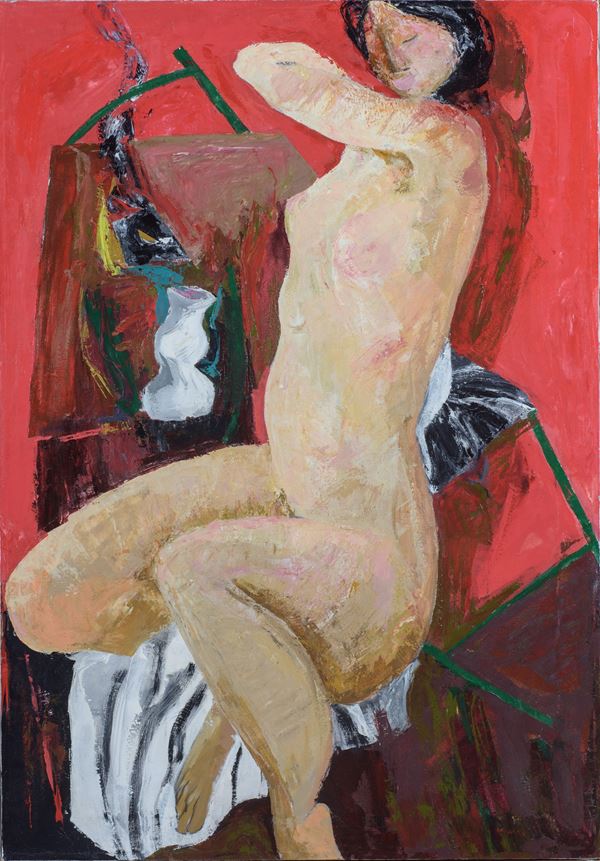 Angelo Colagrossi - Figura con rosso