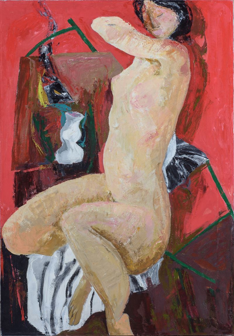 Angelo Colagrossi - Figura con rosso