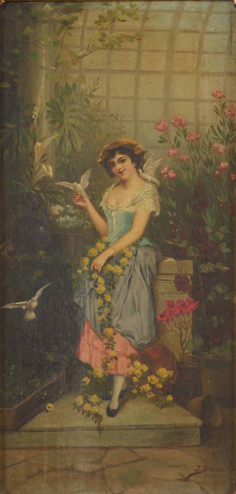 Fanciulla con colombine