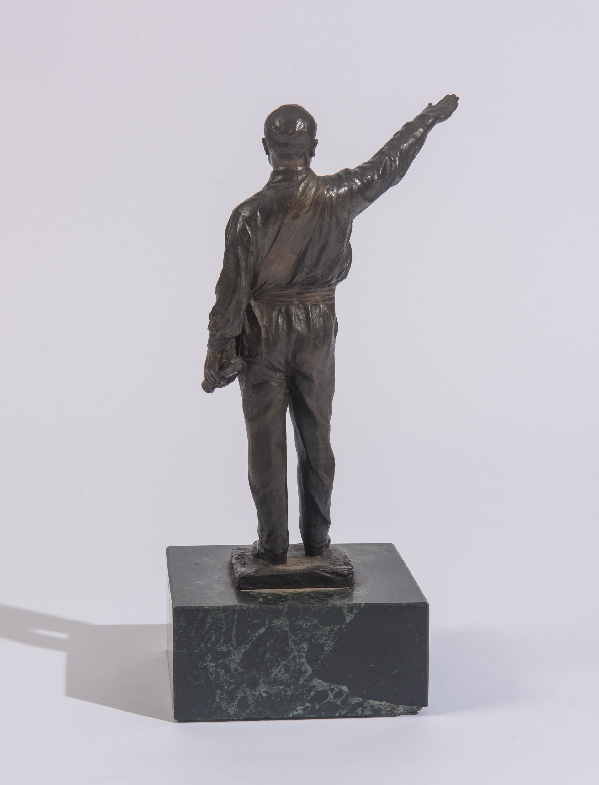 Gaetano Chiaromonte - Scultura raffigurante Benito Mussolini, bronzo brunito