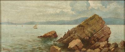 Marina, olio su tela
