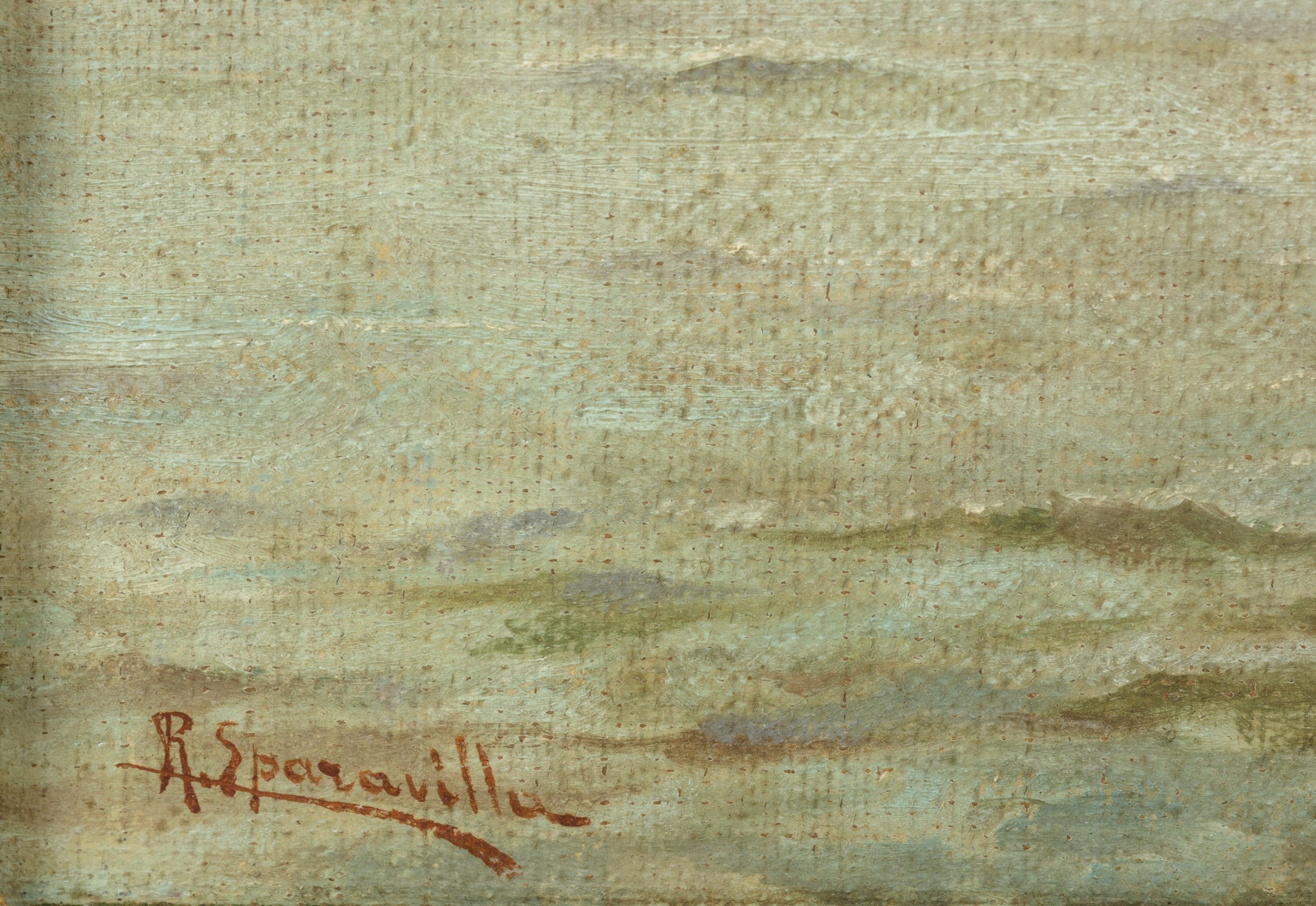 Riccardo Sparavilla - Marina, olio su tela