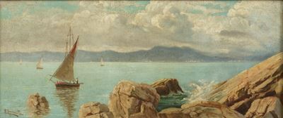 Marina, olio su tela