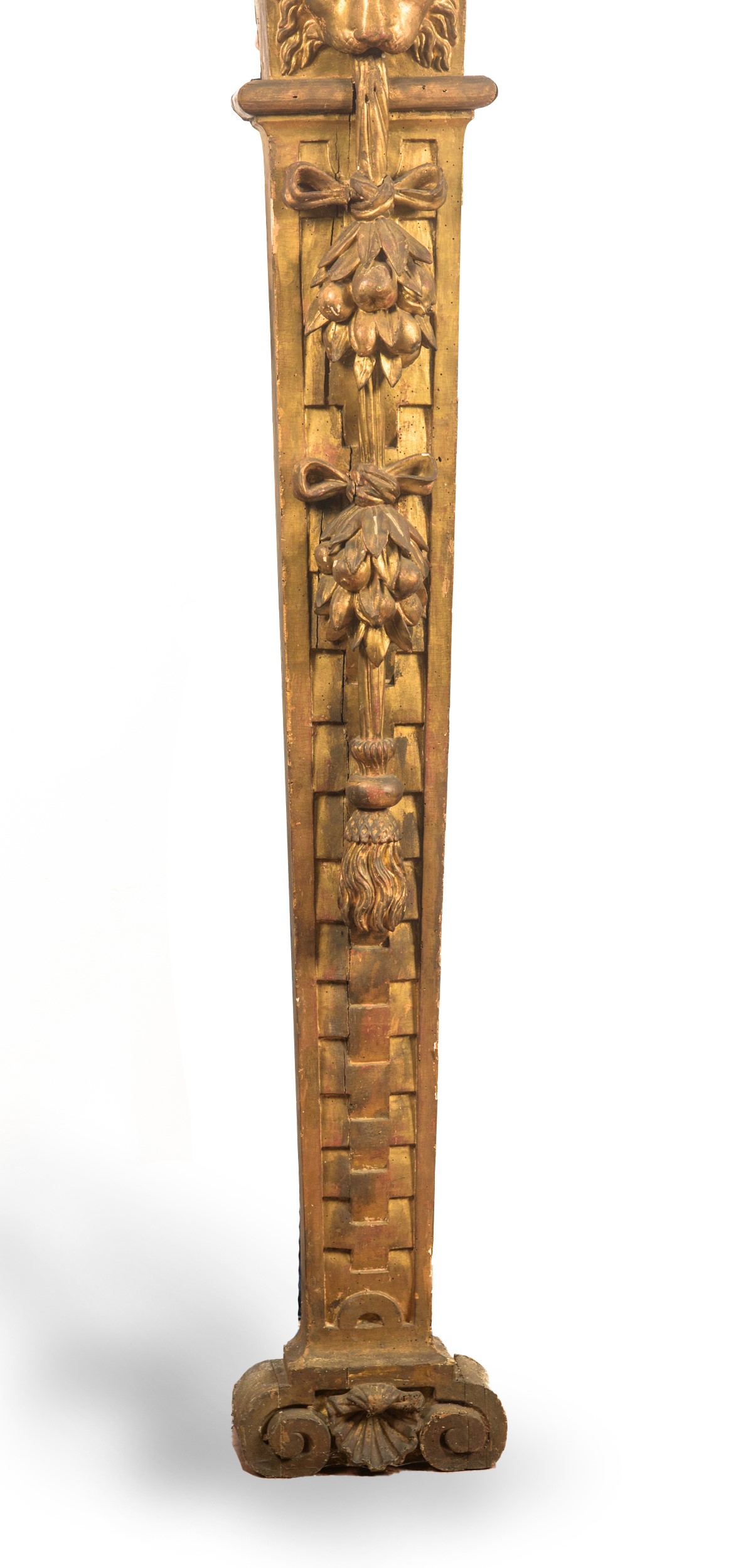 Imponente coppia di telamoni architettonici