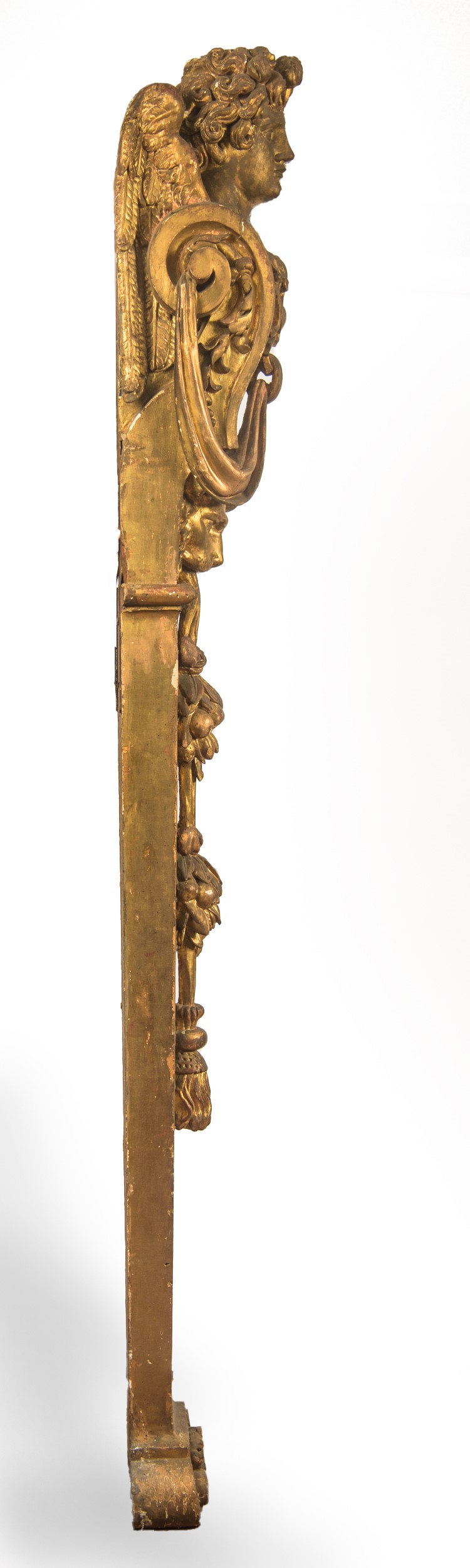 Imponente coppia di telamoni architettonici