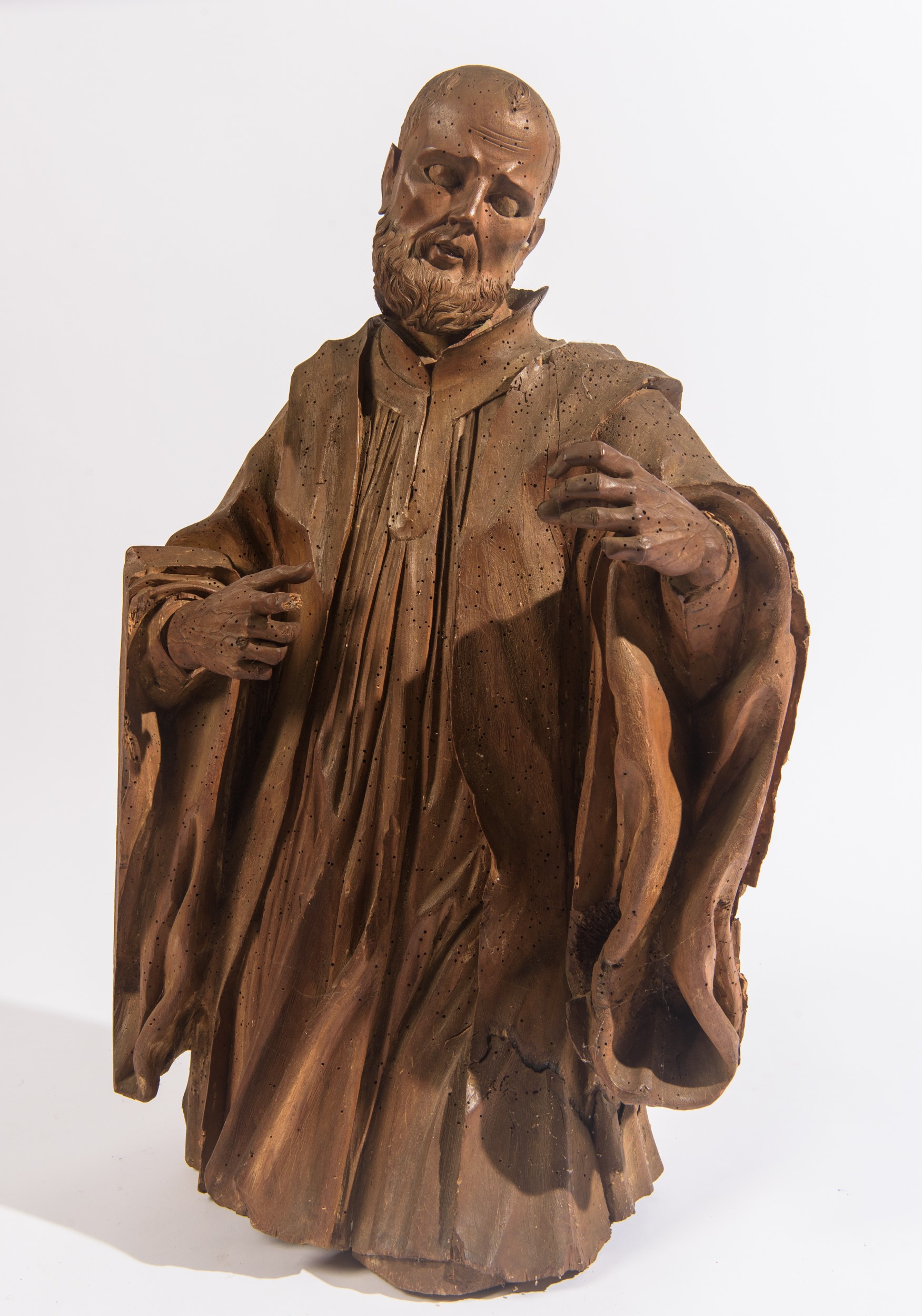 Scultura lignea raffigurante Santo