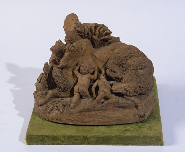 Scultura raffigurante Lupa capitolina che allatta