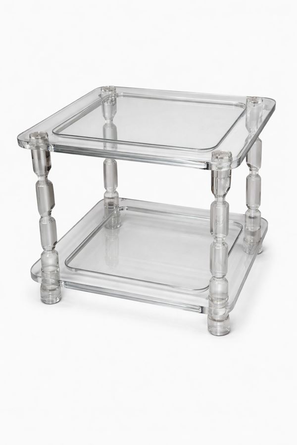 Tavolino in perspex