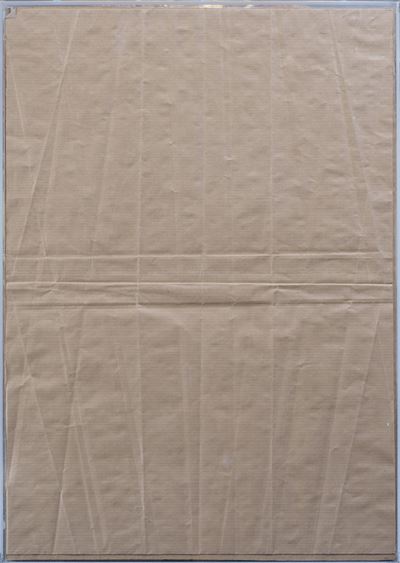 Senza titolo (carta piegata su cartone), 1977
