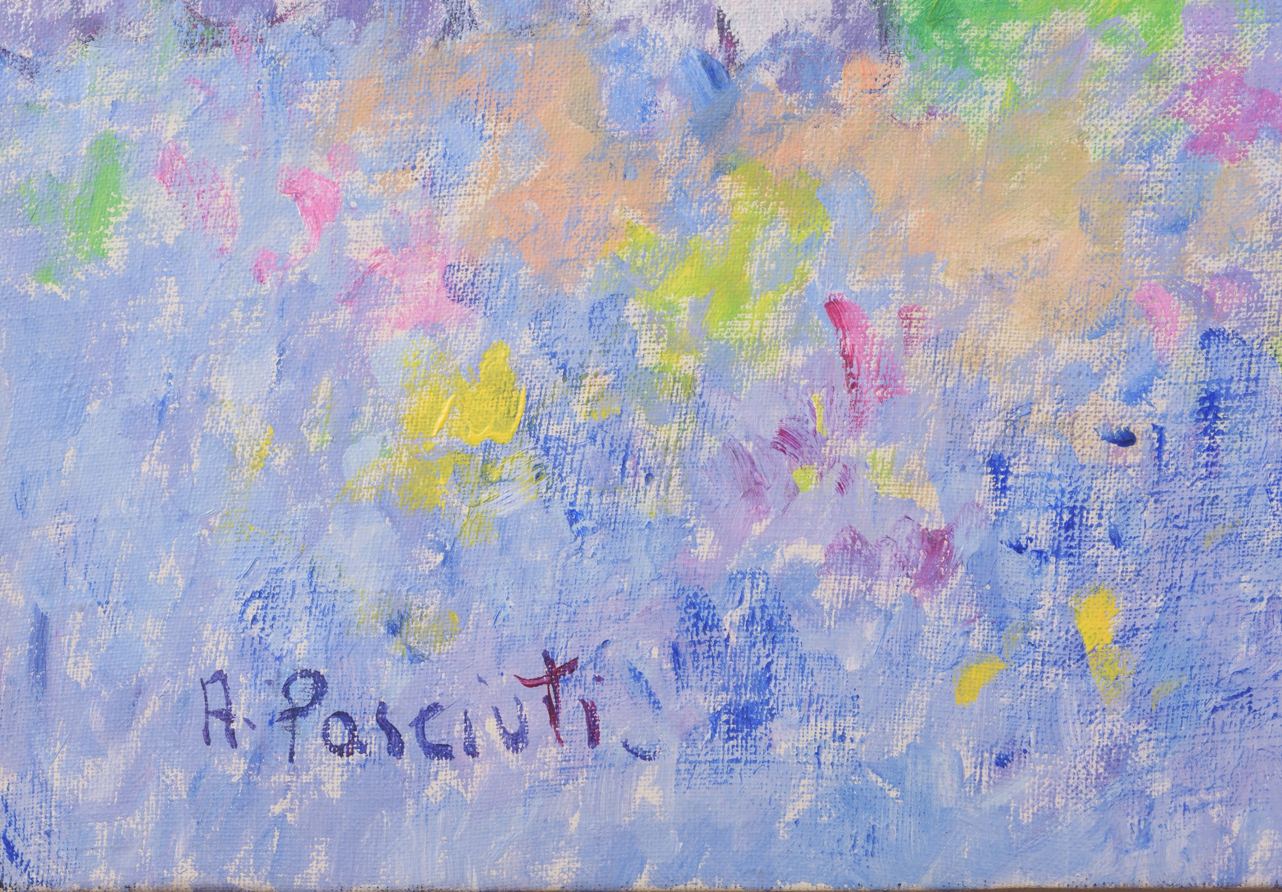 Antonio Pasciuti - Paesaggio pugliese, olio su tela