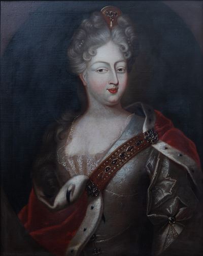 Scuola tedesca del XVIII secolo, Ritratto di Elisabetta Augusta Sofia del Palatinato-Neuburg