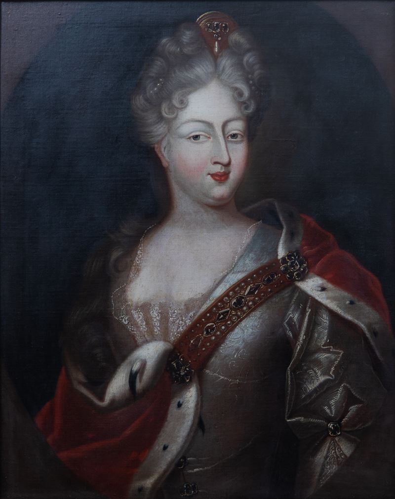 Scuola tedesca del XVIII secolo, Ritratto di Elisabetta Augusta Sofia del Palatinato-Neuburg