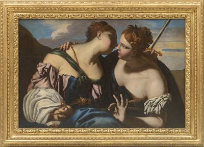Allegoria della Giustizia e dell'Abbondanza, olio su tela