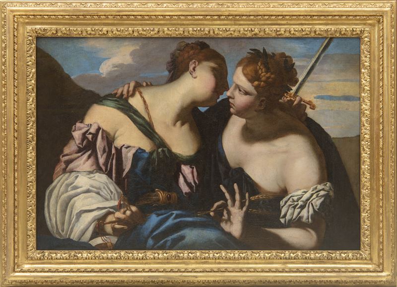 Francesco Ruschi - Allegoria della Giustizia e dell'Abbondanza, olio su tela