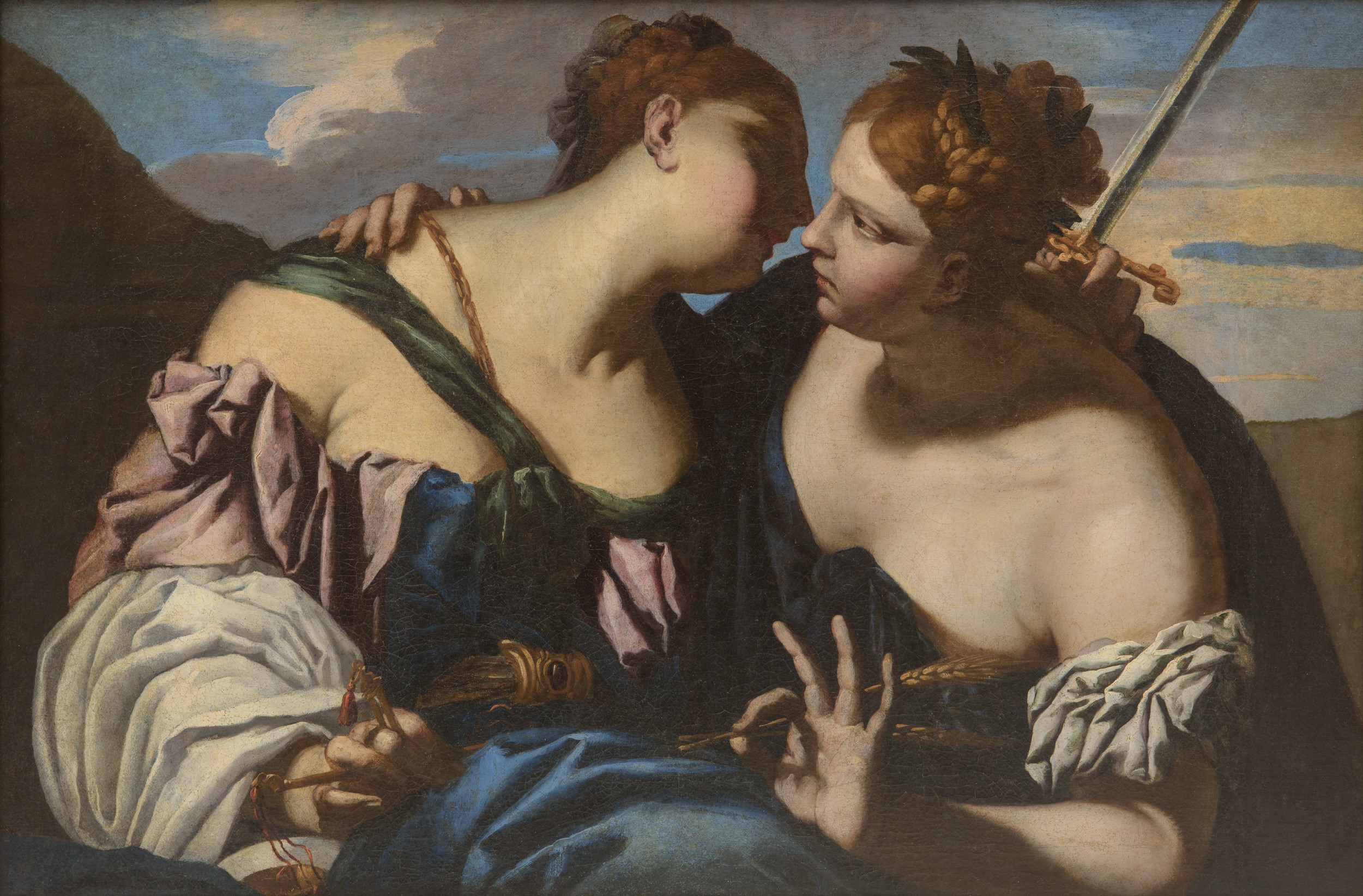 Francesco Ruschi - Allegoria della Giustizia e dell'Abbondanza, olio su tela