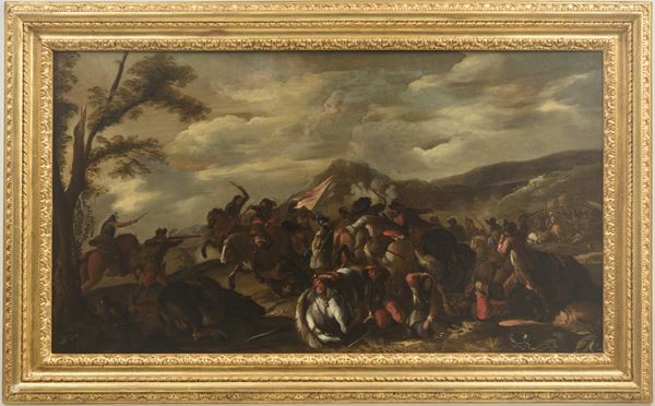 Ilario Giacinto Mercanti Spolverini - Scena di battaglia