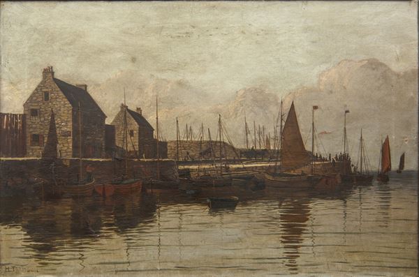 Horatio Thomson - Veduta di città nord-europea