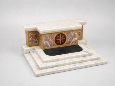 Modello di altare da chiesa, fine XIX secolo