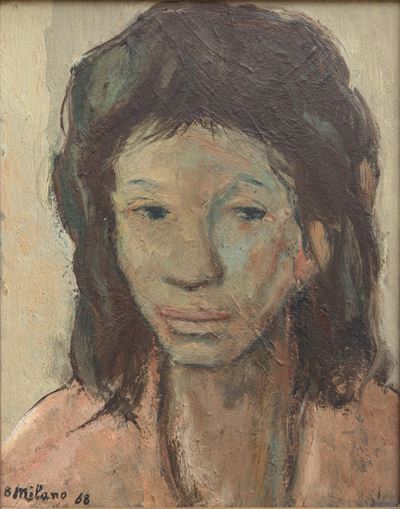 Ritratto femminile, olio su tela