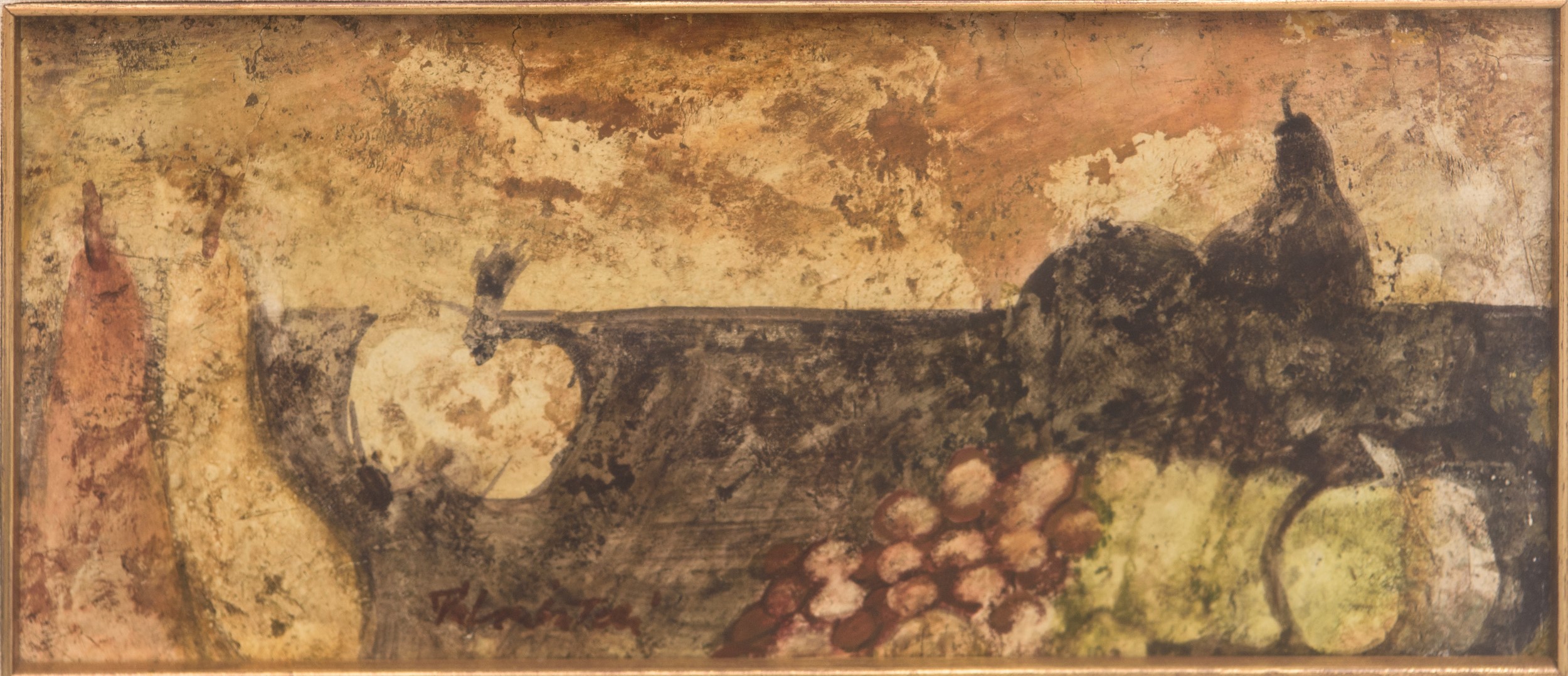 Coppia di nature morte, olio su tela