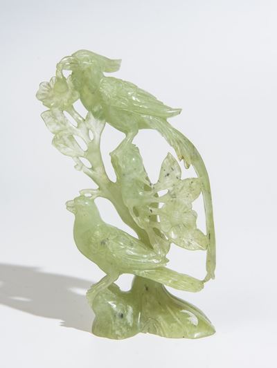 Gruppo scultoreo in giada, Cina, XX secolo