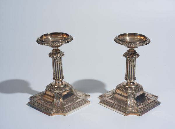 Coppia di portacandela in Sheffield