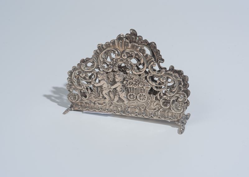 Porta tovaglioli in argento