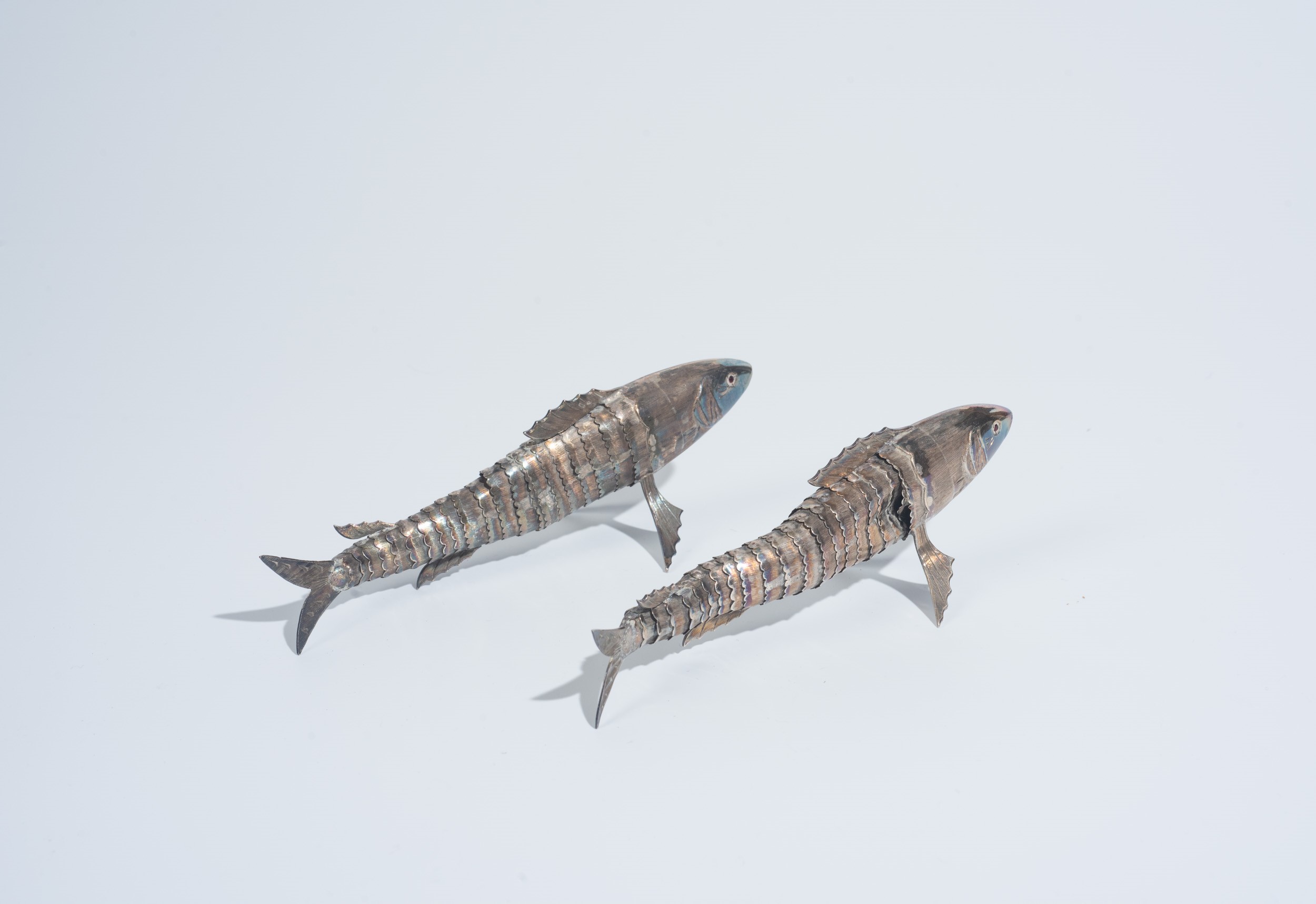 Pesci snodabili in argento