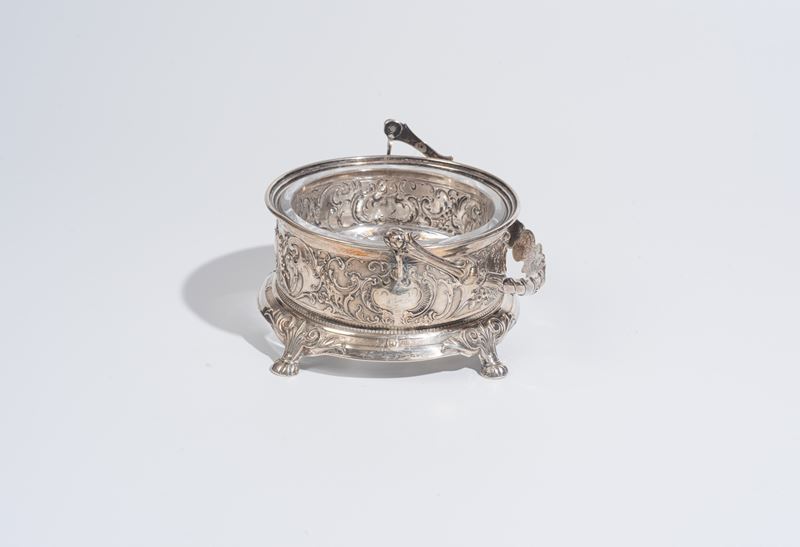 Formaggiera in argento