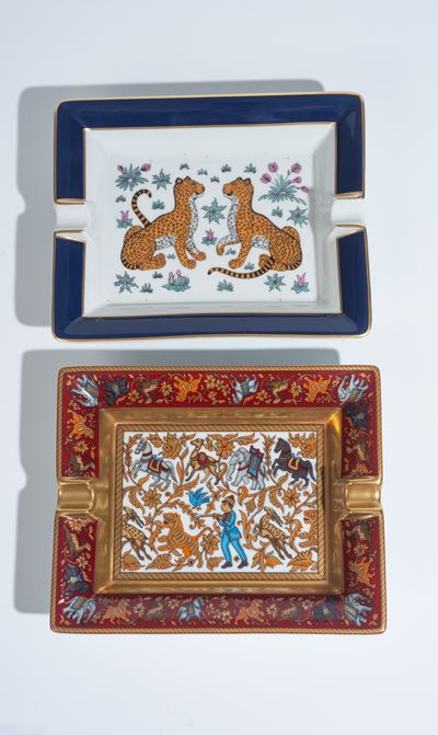 Hermès, Due posacenere in ceramica