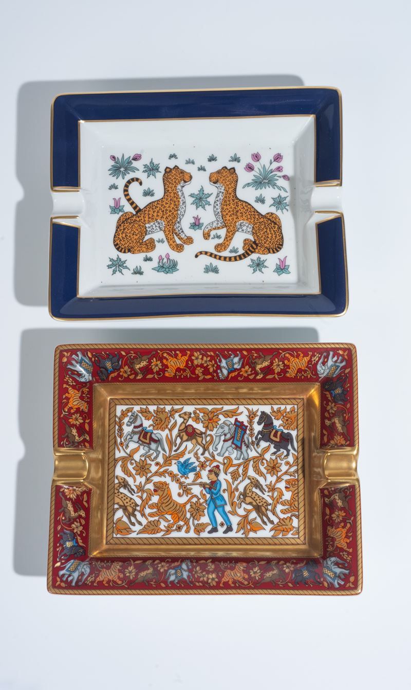 Hermès, Due posacenere in ceramica