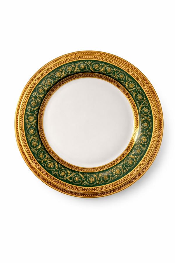 Servizio di piatti in porcellana Limoges - A. Vignaud