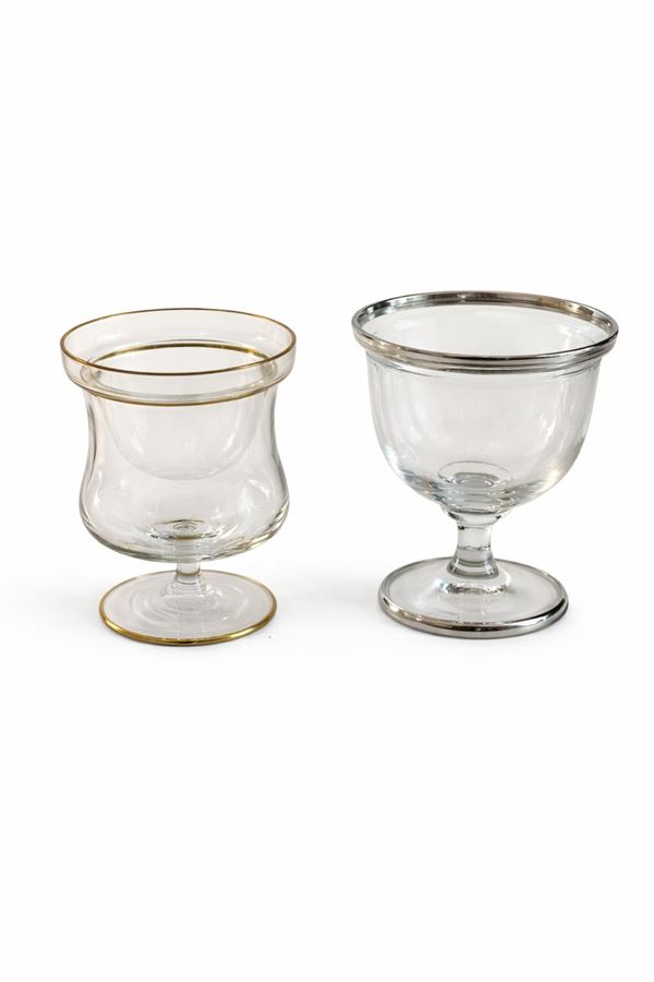 Lotto di portacaviale in vetro