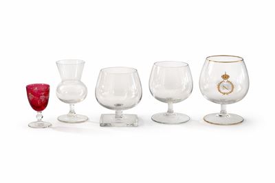 Miscellanea di bicchieri da rosolio e da whisky, XX secolo