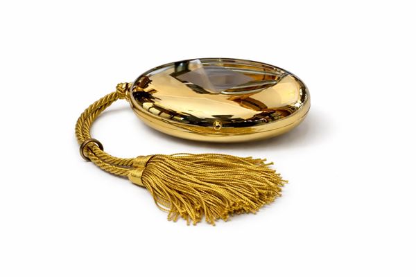 Specchietto da borsetta con nappina