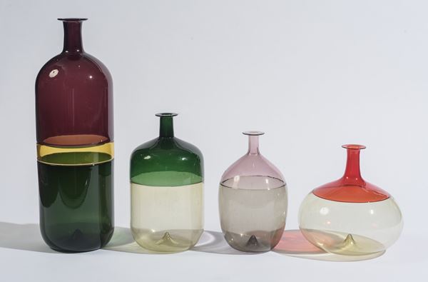 Tapio Wirkkala - Collezione di 4 vasi mod. "Bolle"