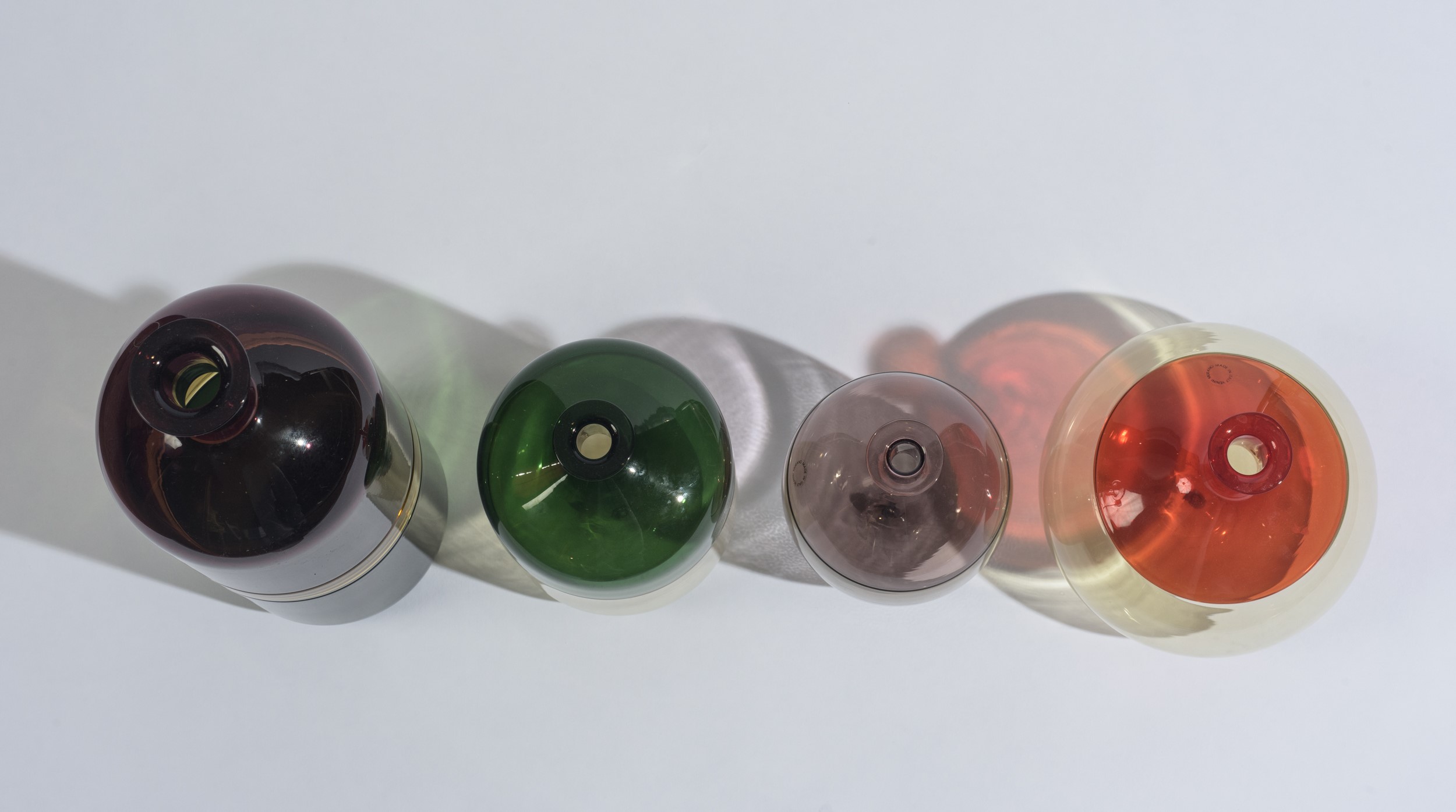 Tapio Wirkkala - Collezione di 4 vasi modello “Bolle”, vetro di Murano