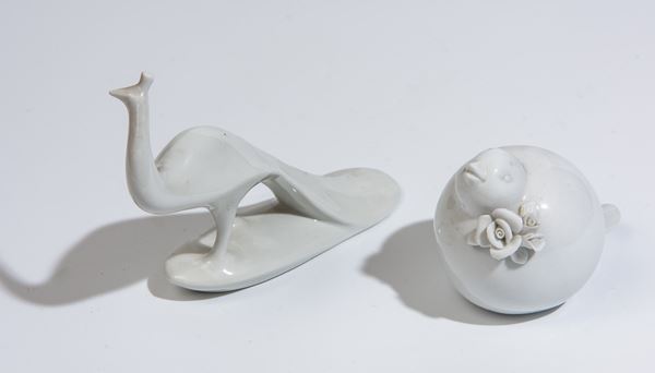 Lotto di 4 porcellane