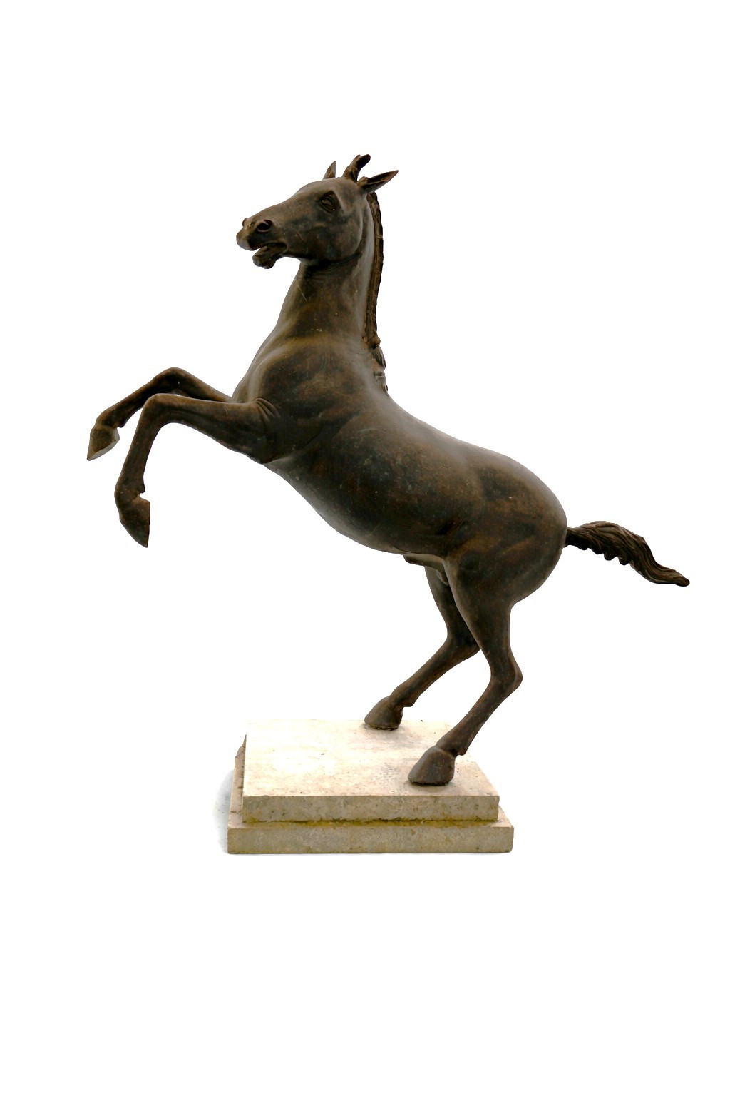 Scultura, Cavallo rampante in bronzo