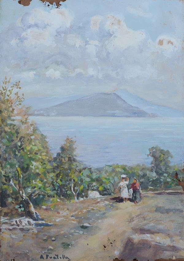 Attilio Pratella - Veduta del Golfo di Napoli