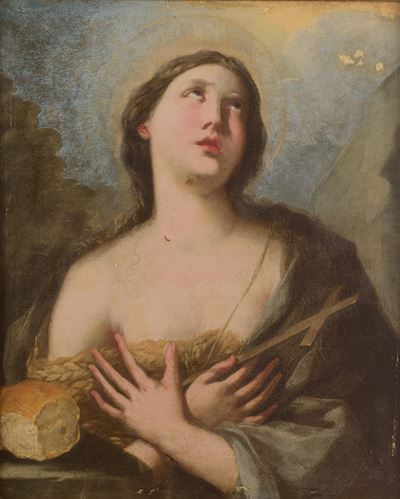 Maria Maddalena in meditazione, olio su tela