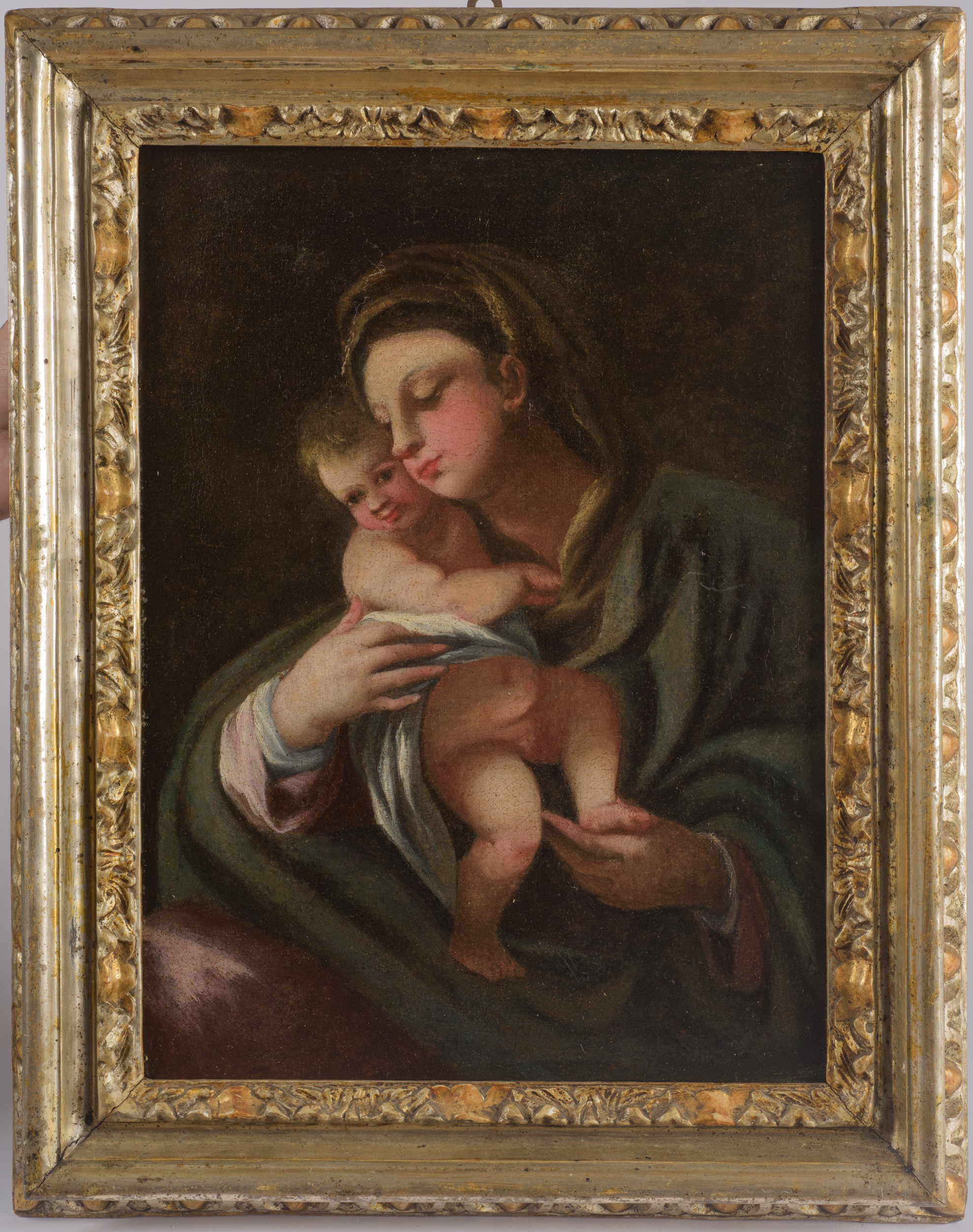 Luca Giordano - Madonna con Bambino, olio su tela