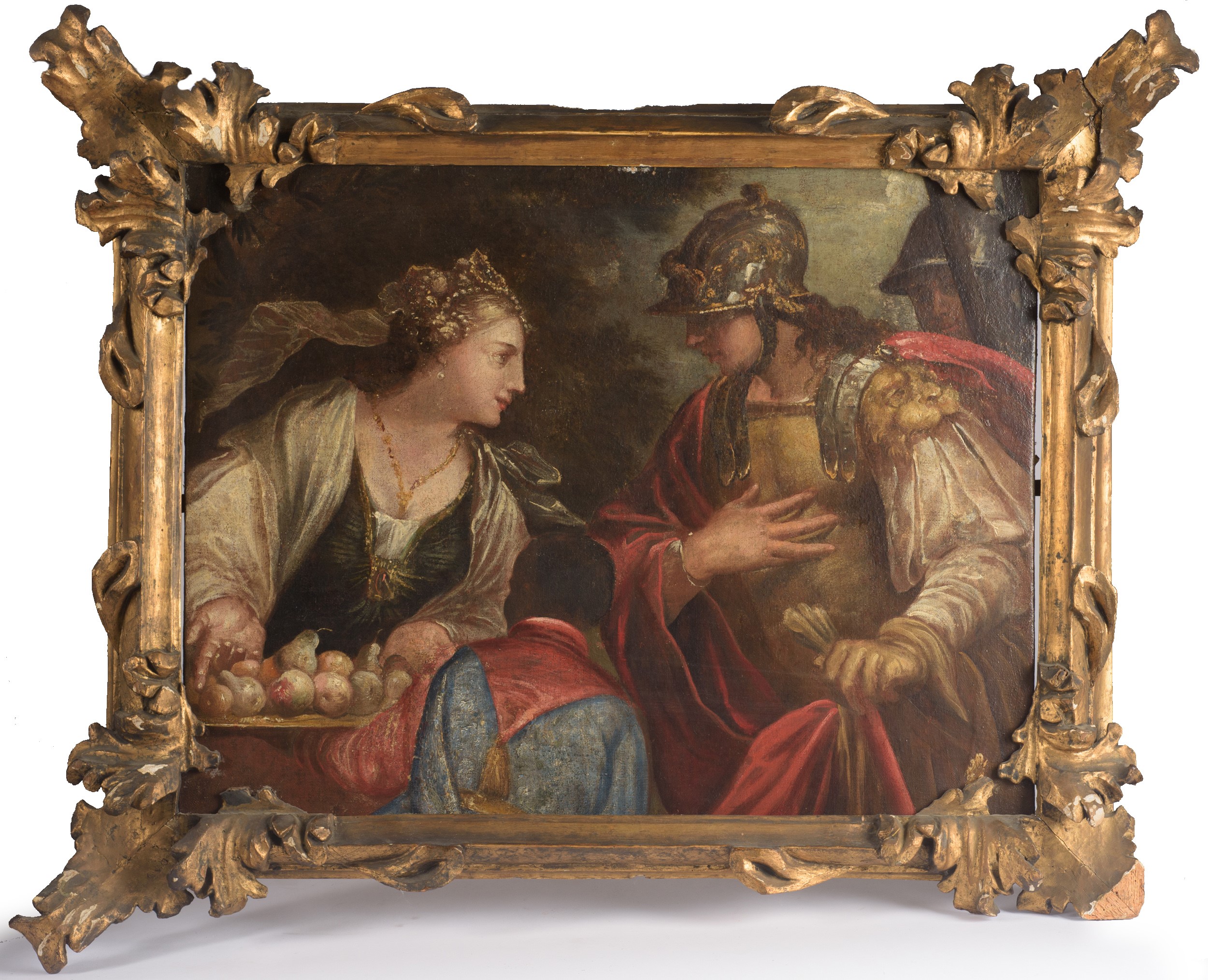 Valentin Lefebvre - Davide e Abigail, olio su tela