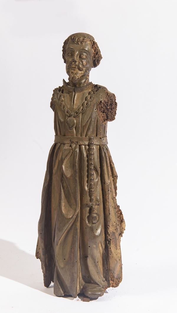 Scultura raffigurante prelato