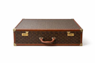 LOUIS VUITTON, Valigia rigida in tela monogrammata